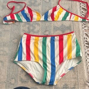 Solid & Striped Bikini Brigitte Primary Stripe